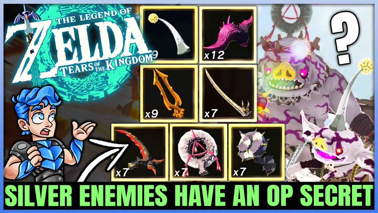 All 7 RARE Silver Enemies - OP Fuse Parts & Items - Location Guide & More - Tears of the Kingdom!