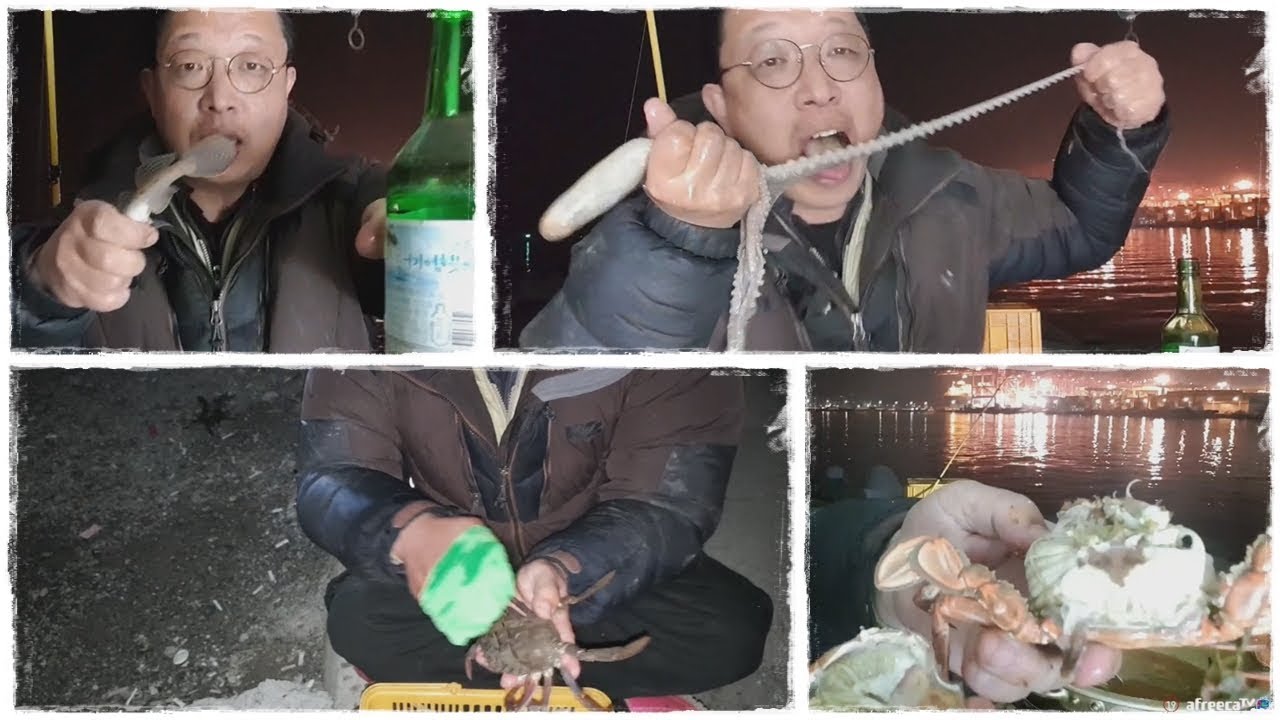 Как только я его поймаю, я сразу же кладу его в соус. Мукбанг с рыбой + крабом + осьминогом [Рыба...