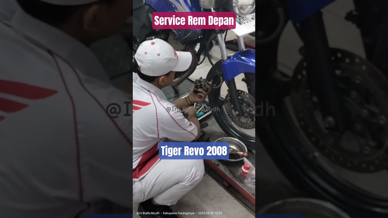 Service Rem Depan Motor Tercinta #sabar #syukur #safetyriding #tigerrevo #muhasabahdiri #karanganyar
