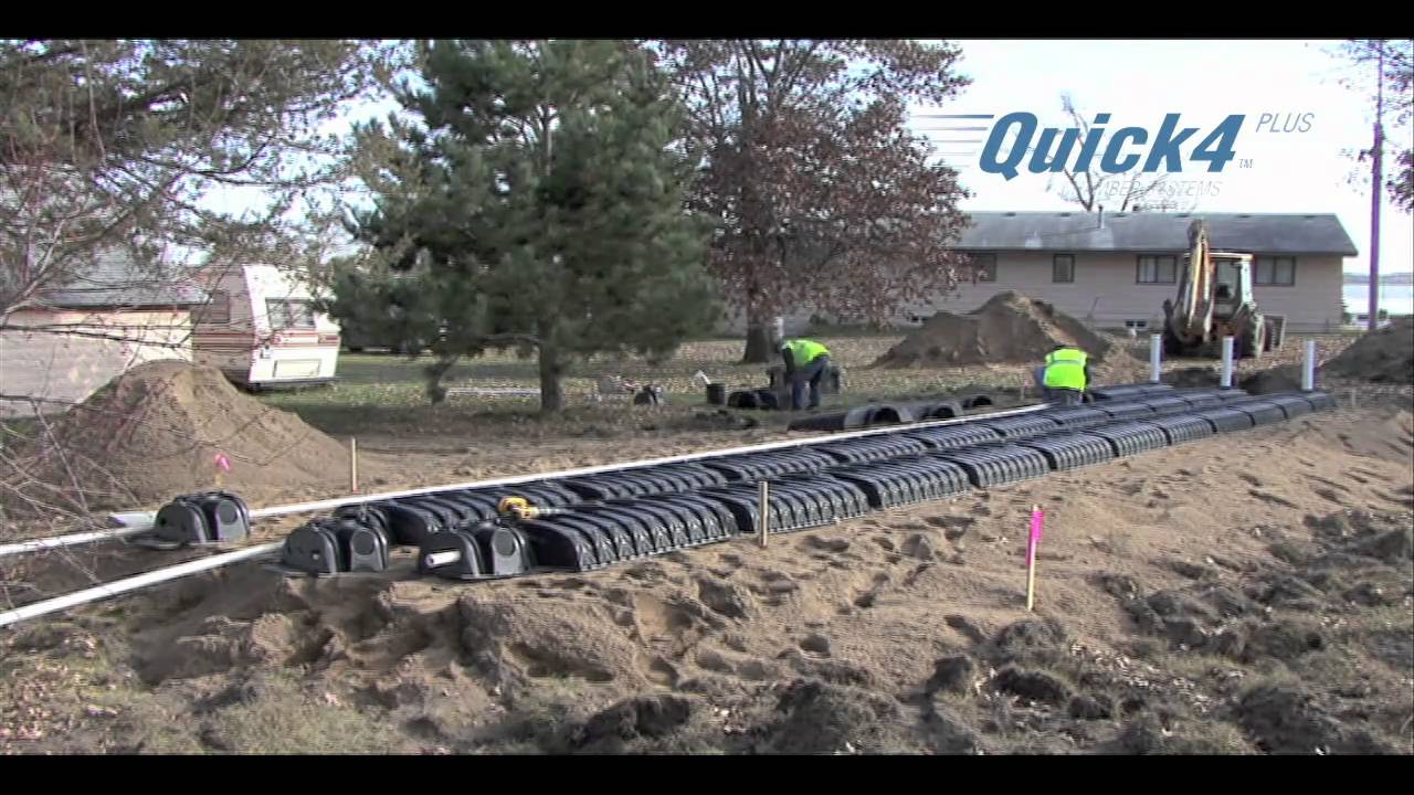 Septic Mound System Installation using Infiltrator Chambers