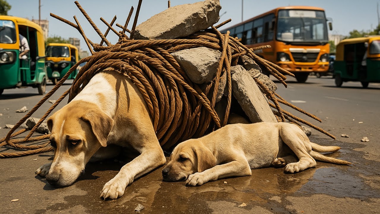 Wahre Tierrettungen: Labrador-Mutter unter den Tr&uuml;mmern &ndash; ein Kampf um jedes Leben