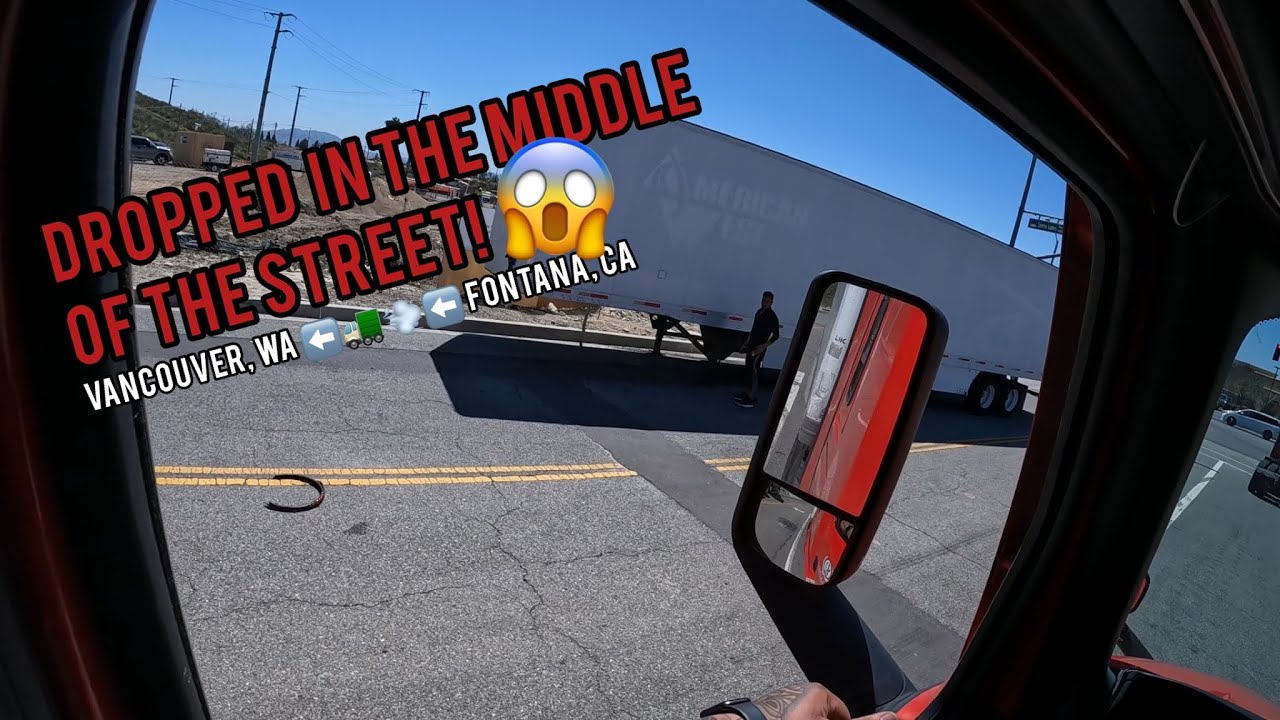 That Guy Dropped His Trailer! | Vlog | Rookie Trucker