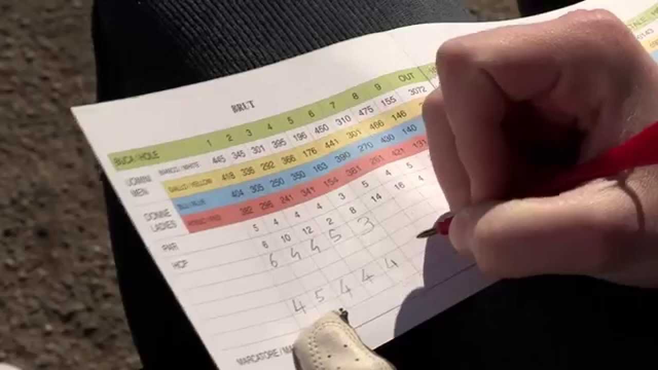 GOLF SCORE: COME SI SEGNA IL PUNTEGGIO