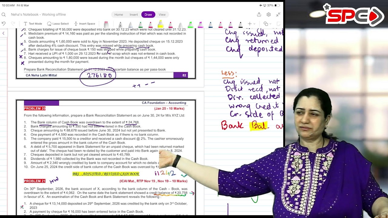 CA Foundation Annual Batch ccounts Revision Lec  3 CA Neha Lathi