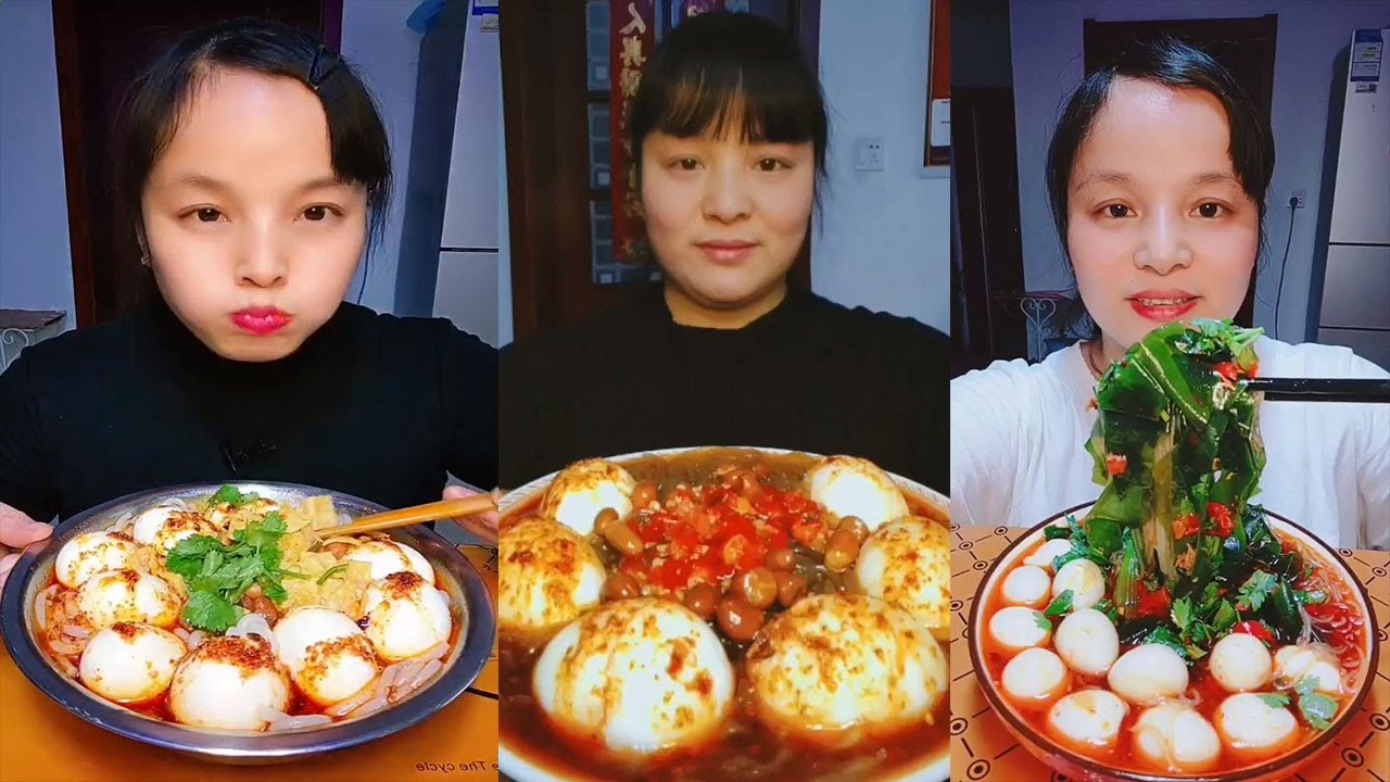 Mukbang ASMR 매운 국수와 계란 | Spicy Noodles paired with Soft Boiled Eggs (Dining Sounds)