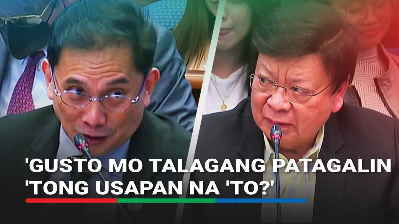 Marcoleta vs Fadullon: 'Gusto mo talagang patagalin 'tong usapan na 'to?' | ABS-CBN News