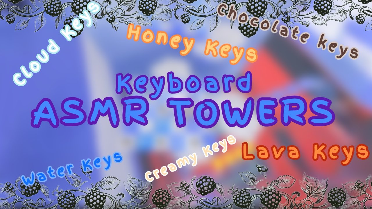 ASMR TOWERS - SUPER RELAXING RobloxASMR keyboard towers