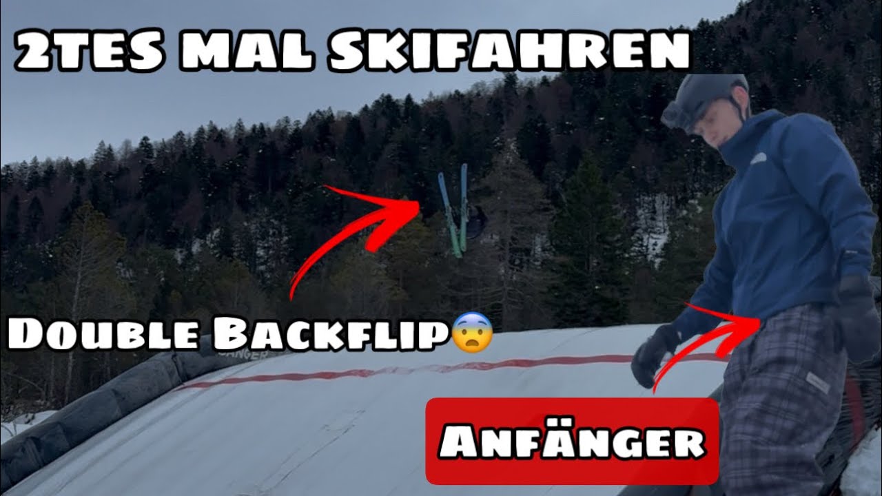 2tes mal Skifahren || Double Backflip?!?! || Banger Park || wolfmax
