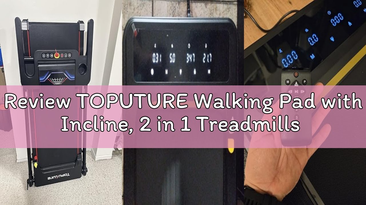 Review TOPUTURE Walking Pad with Incline, 2 in 1 Treadmills for Home & Office, Under Desk Treadmill,