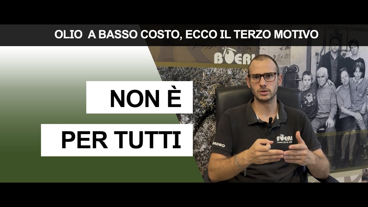 Prezzo dell'olio: il terzo segreto degli oli a basso costo. NON È IL SOLITO OLIO
