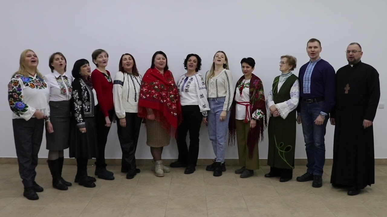 Привітання о. Ореста Фредини від катехитів школи праведного митрополита Андрея Шептицького