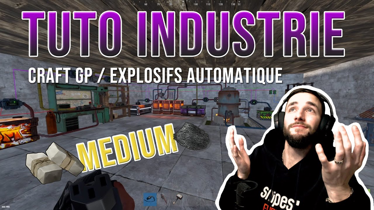 Rust | Tuto Craft Gunpowder & explosifs automatique Mise à jour industrielle 2023