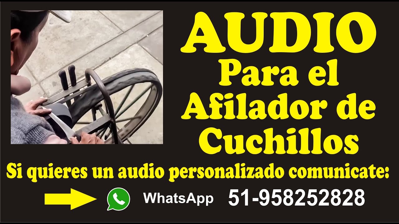 Audio para el afilador