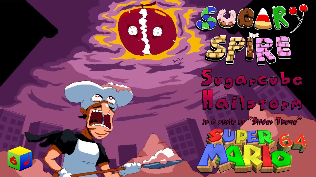 Sugary Spire - Sugarcube Hailstorm (Sucrose Snowstorm) | SM64 