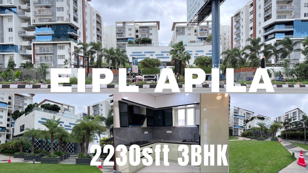 EIPL APILA | 2230sft 3BHK Flat For Sale | Gandipet | Semi Furnished | Gated community | Kokapet