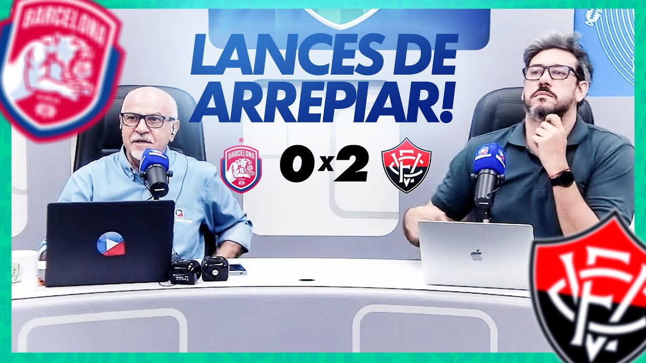 OLHA A LOUCURA NO ESTÚDIO!  🤯 Veja a reação do narrador nos 2x0 do Leão!