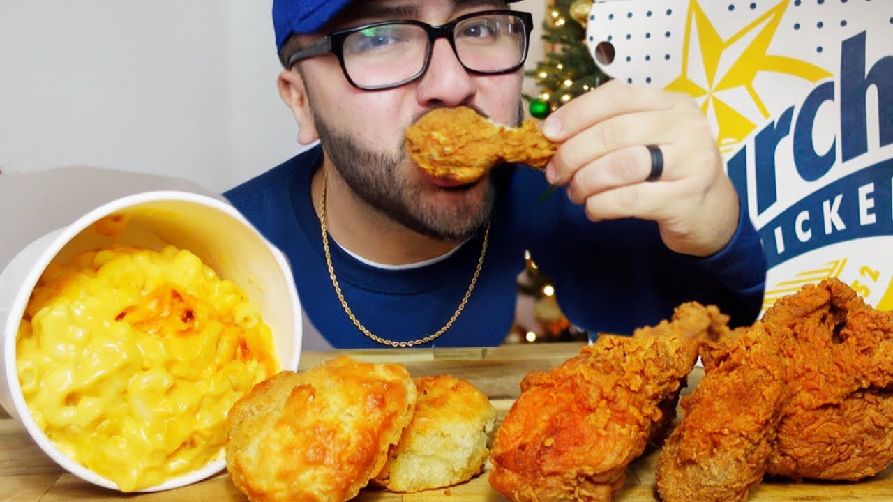 Churches FRIED CHICKEN MUKBANG EATING SHOW