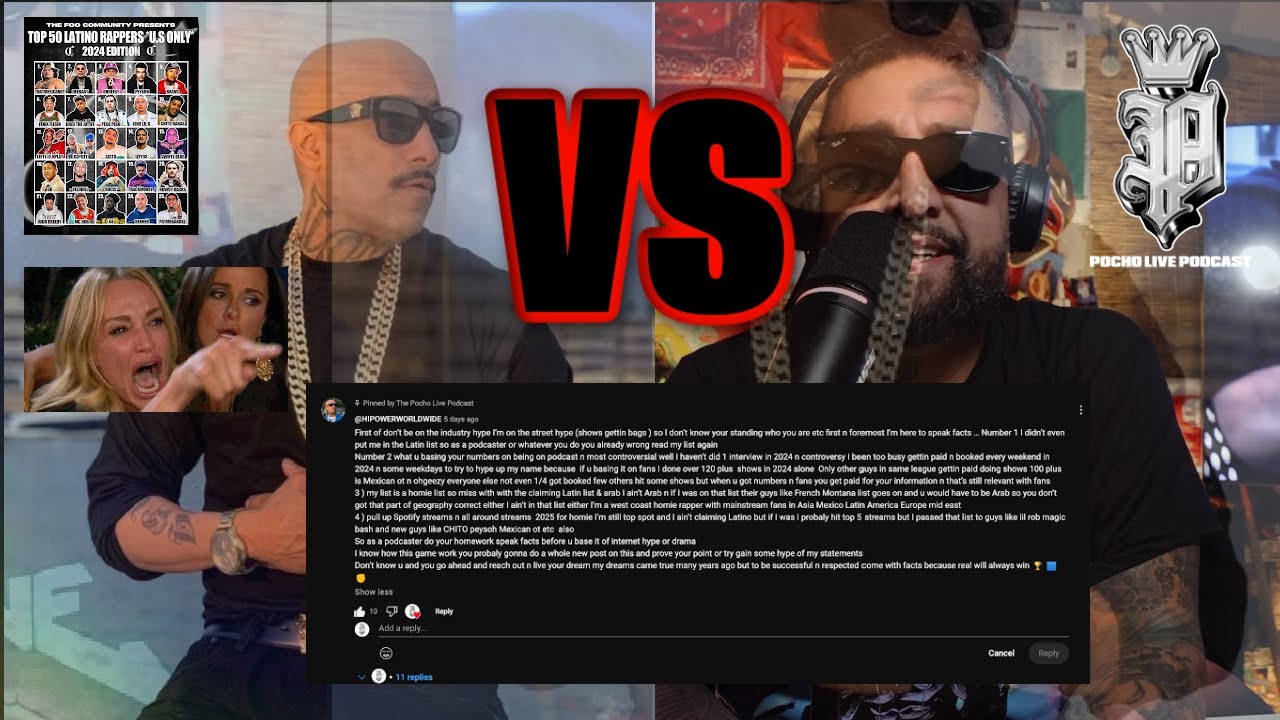 Pocho on Mr CaponeE (Fahd Azam) Pakistani SS Rapper Crying About Foo Community Top 50 LATINO Rappers