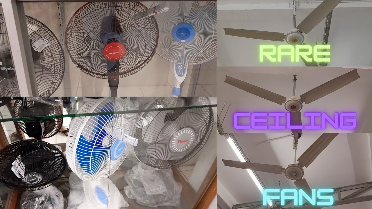 Electric fans at departement store (upstairs)