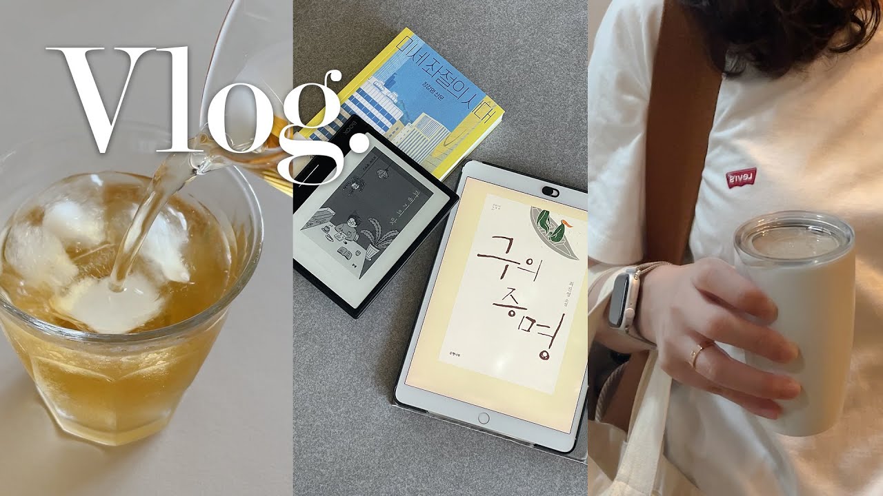[Vlog] 📚병렬독서에 미친 직장인 브이로그 | 이북리더기 오닉스 페이지 액세서리 | 요즘 읽은 책 | 독서 브이로그