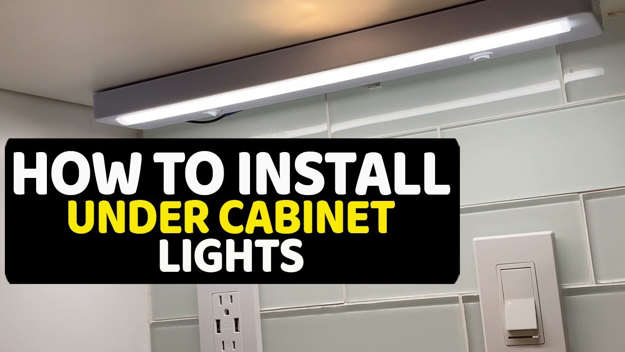 How To Install Kitchen Under Cabinet Lights
