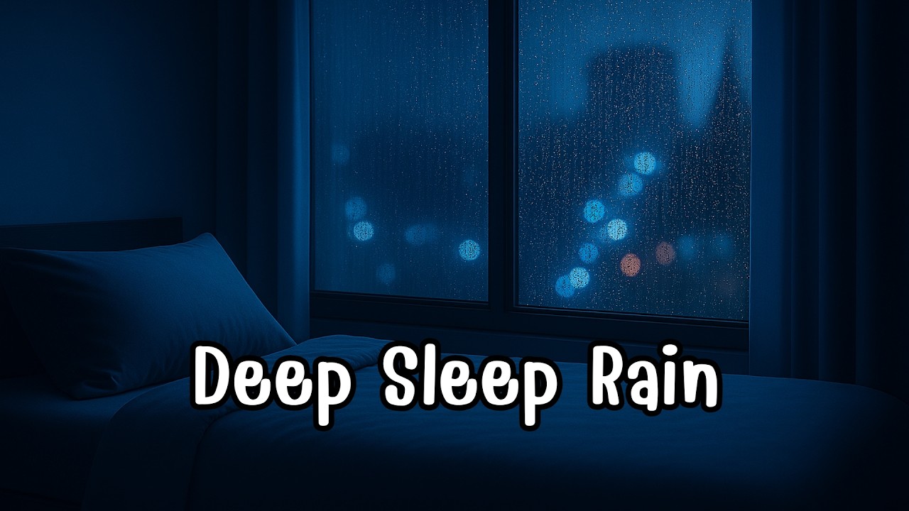 Deep Sleep Rain | Soft Whispering Female Voice | Night Window Meditation (1 Hour)
