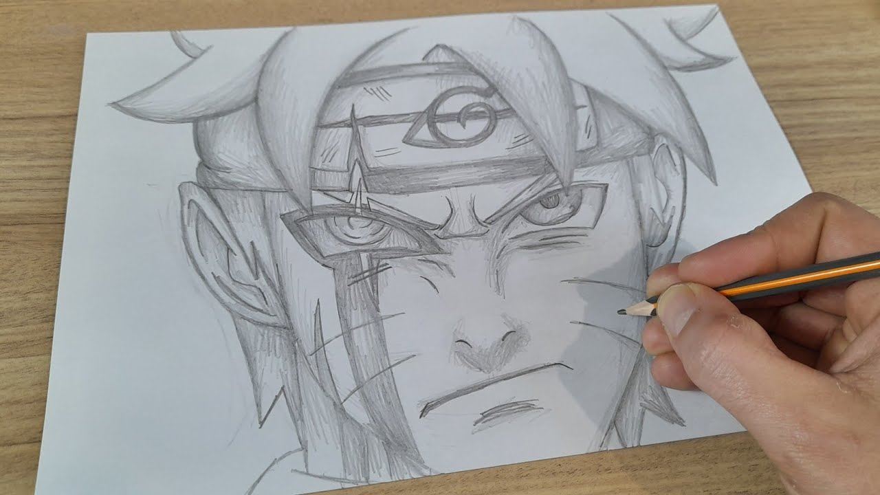 FACIL DE DESENHAR COMO DESENHAR O BORUTO ADULTO