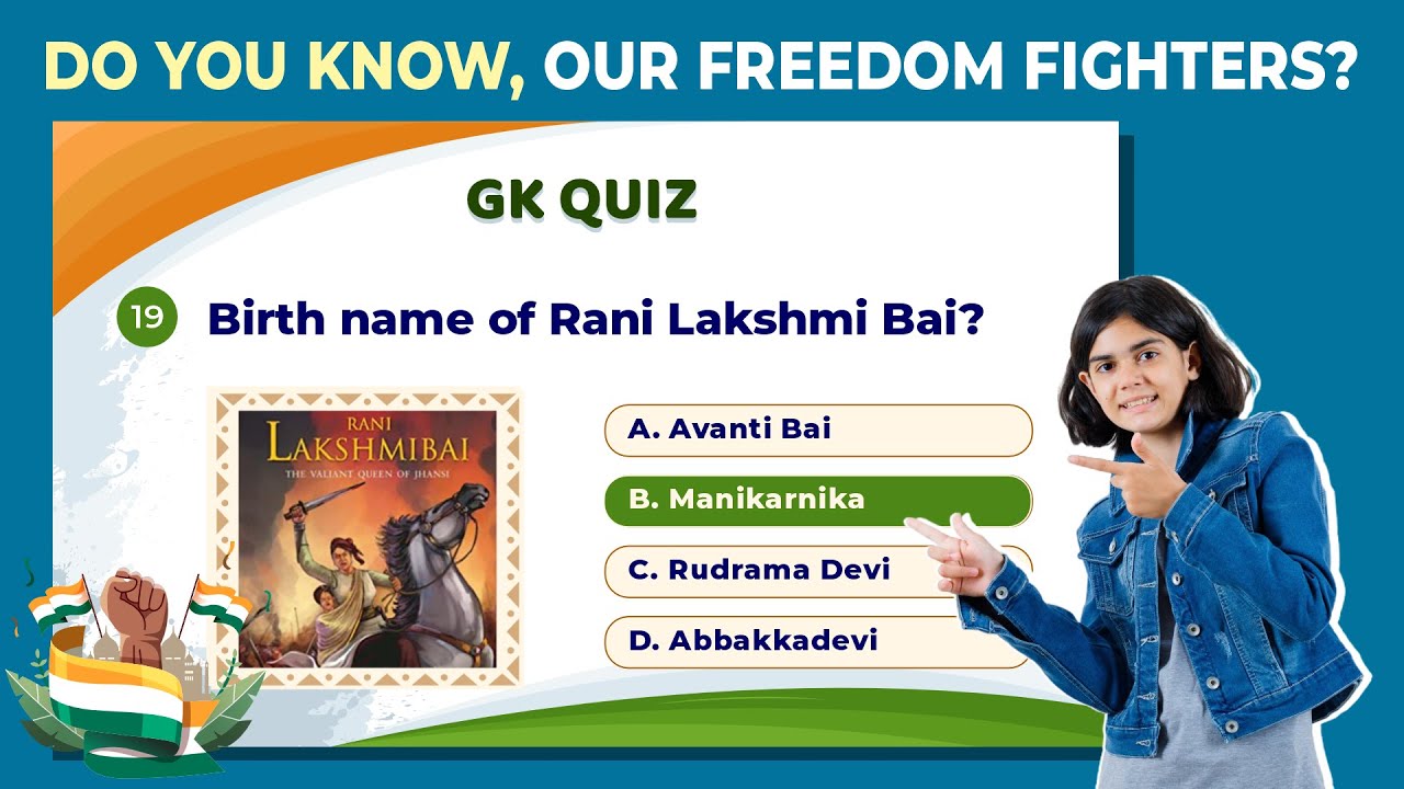GK Quiz on Freedom Fighters of India | Indian General knowledge Questions on Independence Day 2025