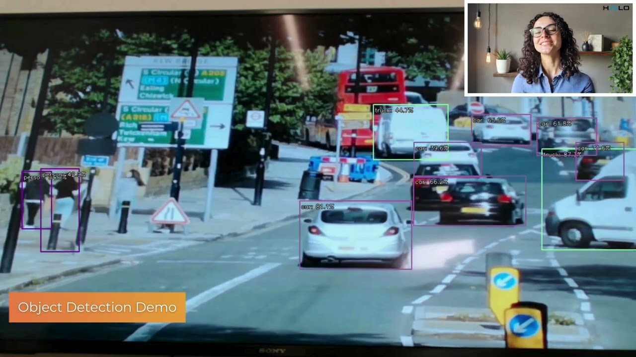 Object detection demo with Hailo-10H AI accelerator