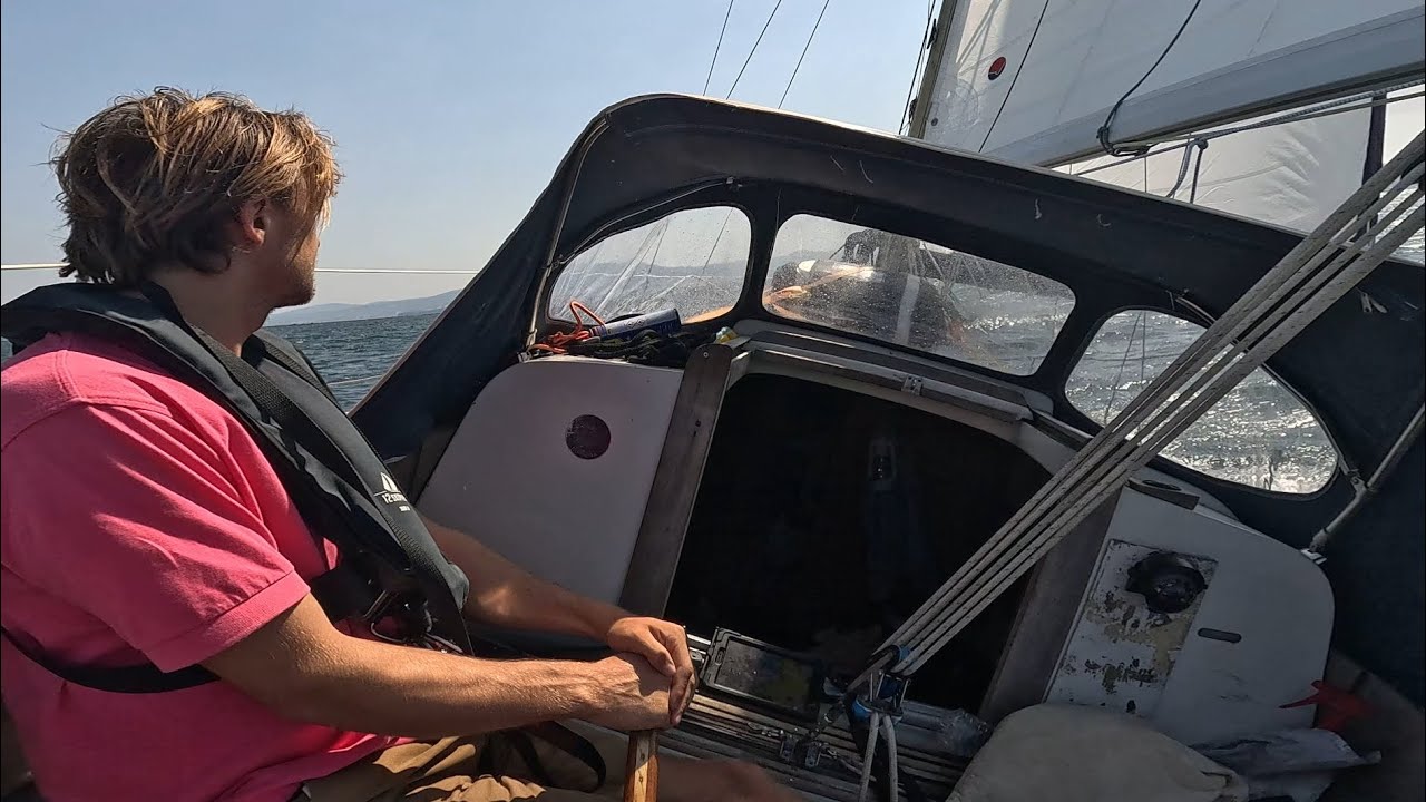 Solo zeilen door de R&iacute;a de Vigo