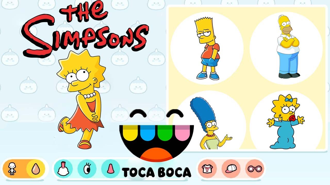 the simpsons in the game in Toca Life World / toka boka