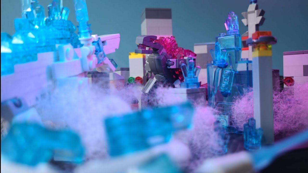 Evolved Godzilla VS Shimo (lego stopmotion)