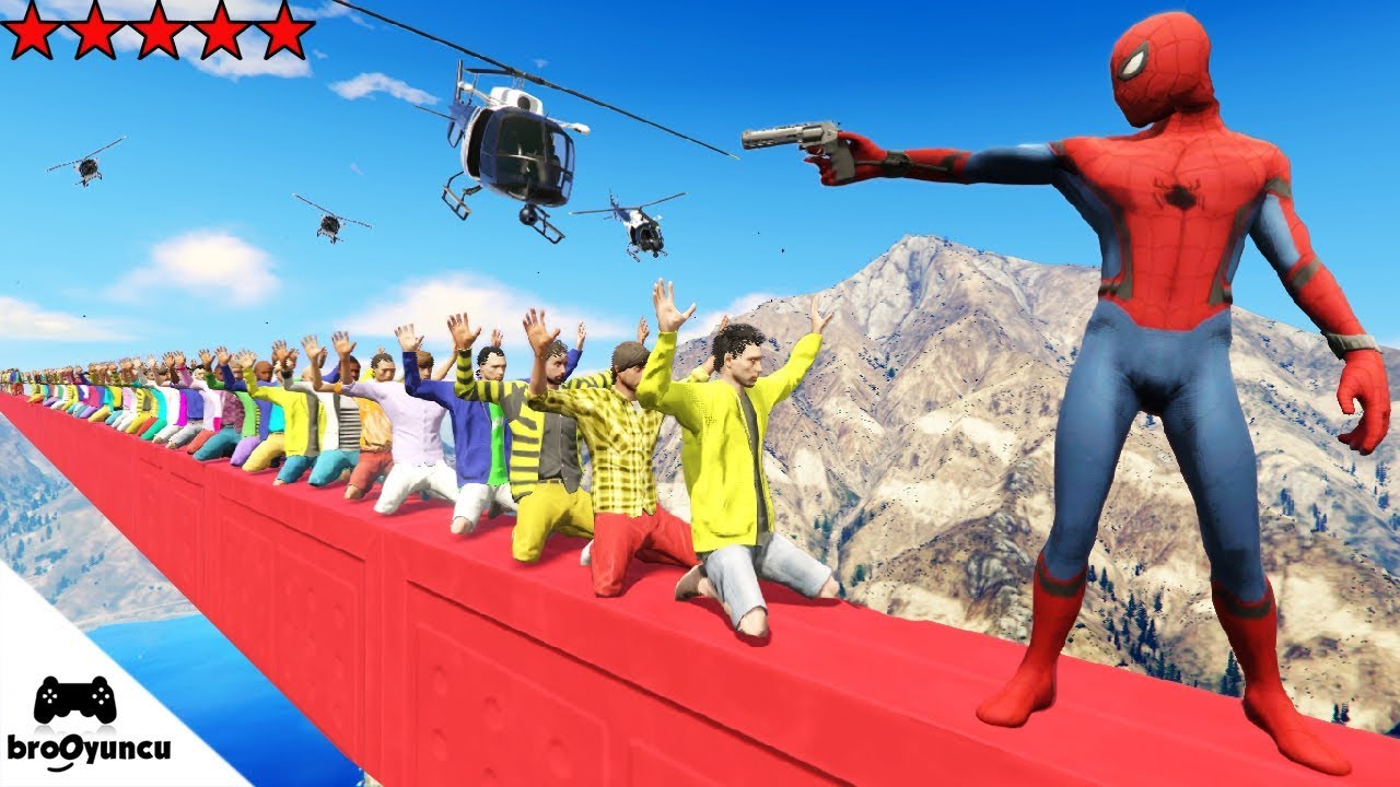 EN YÜKSEKTEN SUYA TEHLİKELİ ATLAYIŞ RAGDOLLS - GTA 5