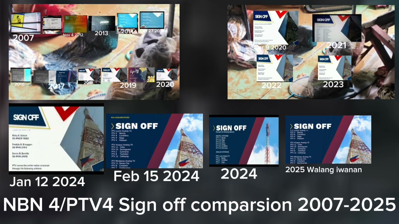 NBN 4/PTV4 Sign off 2007-2025