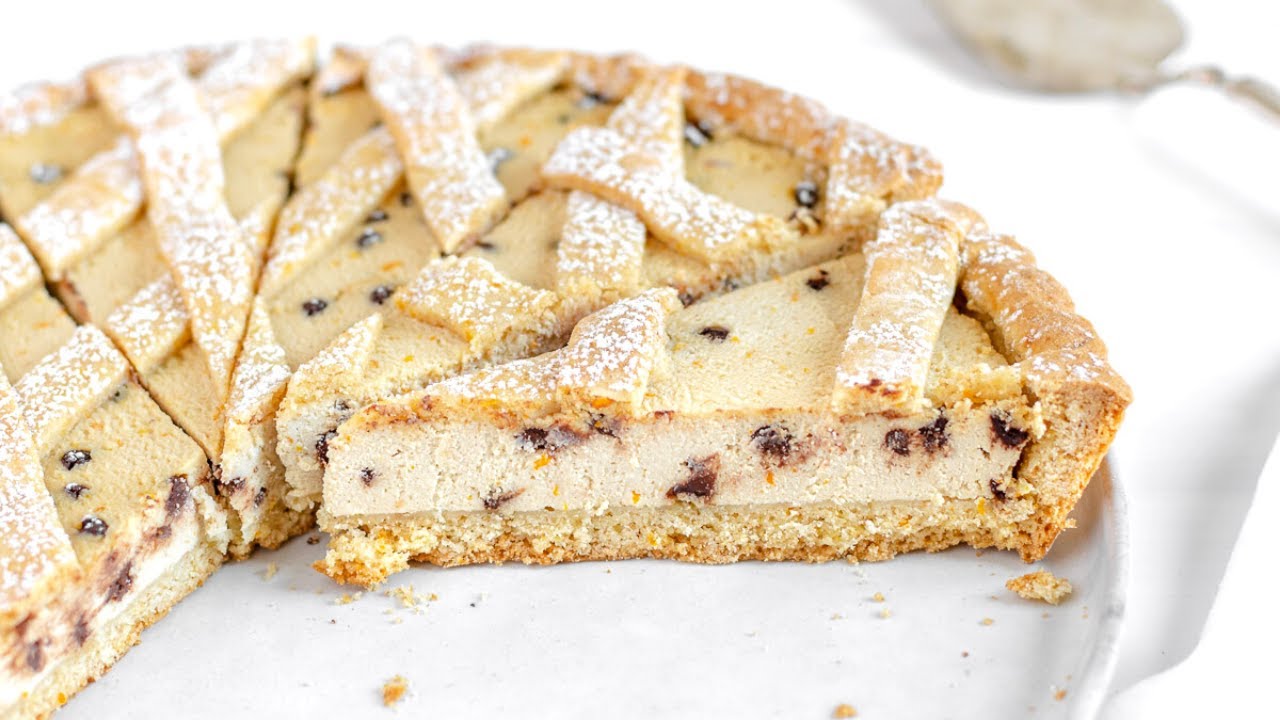 VEGAN RICOTTA PIE with chocolate chips | Delicious Italian Recipe