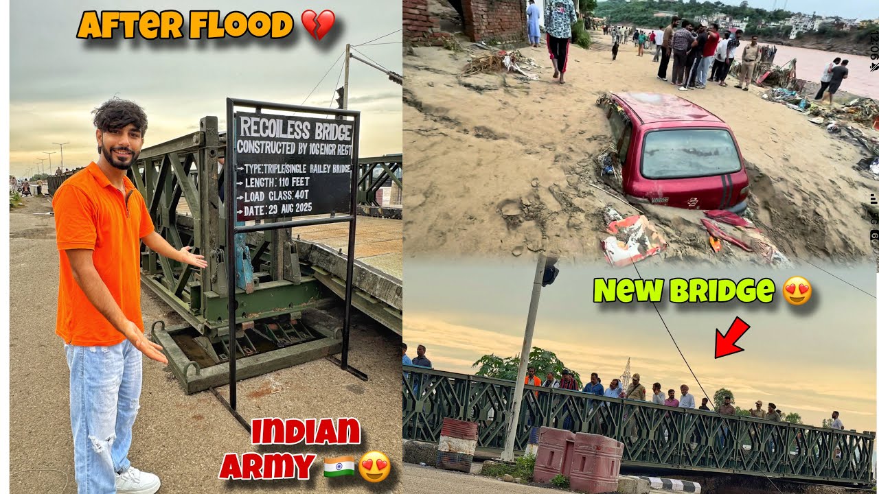 After Floods Indian Army Rebuilt Jammu 4th Bridge in 1 Day 🇮🇳😱