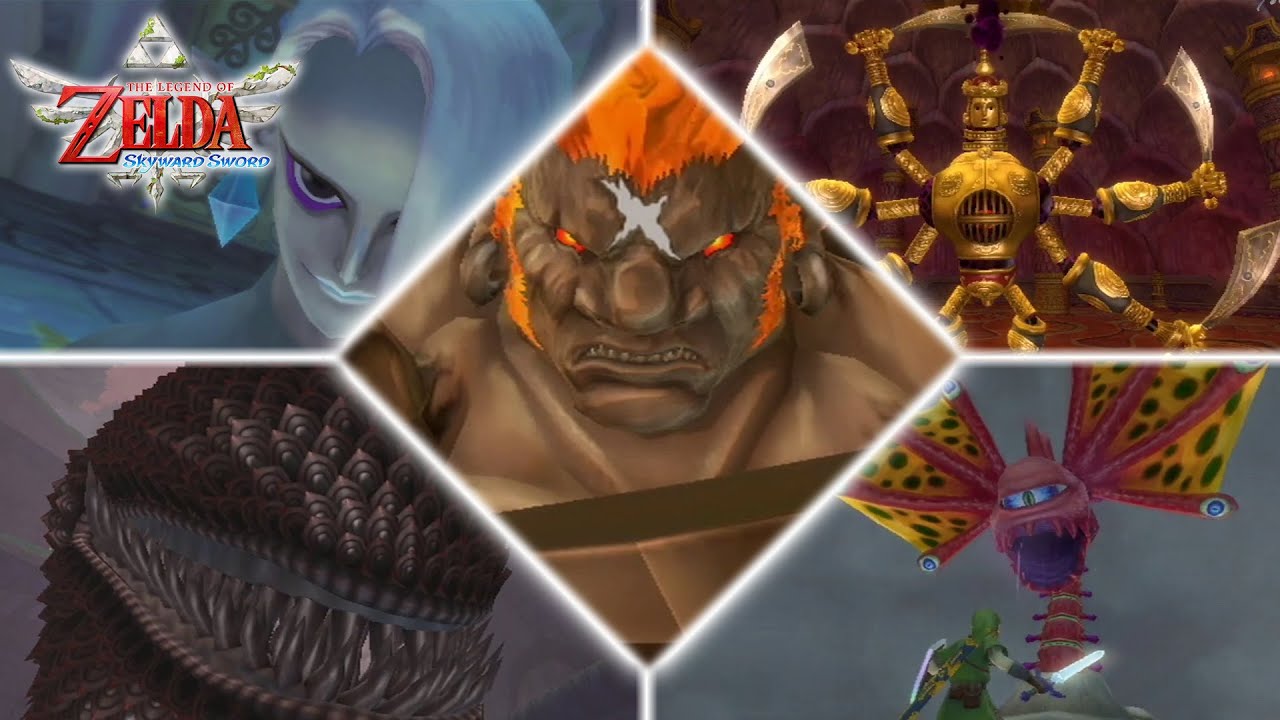 All Bosses - The Legend of Zelda: Skyward Sword (Wii)