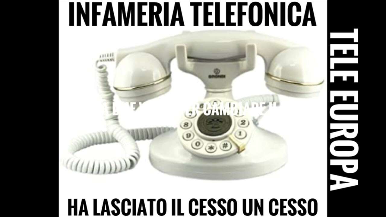 Infameria telefonica. Avere lasciato il bagno in pessime condizioni