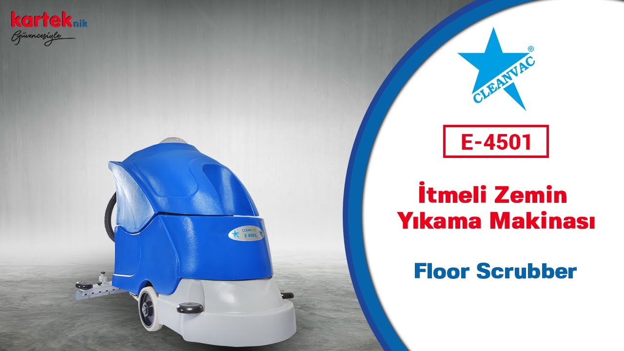 CLEANVAC E-4501 ZEMİN TEMİZLEME MAKİNESİ / CLEANVAC E4501 FLOOR SCRUBBER