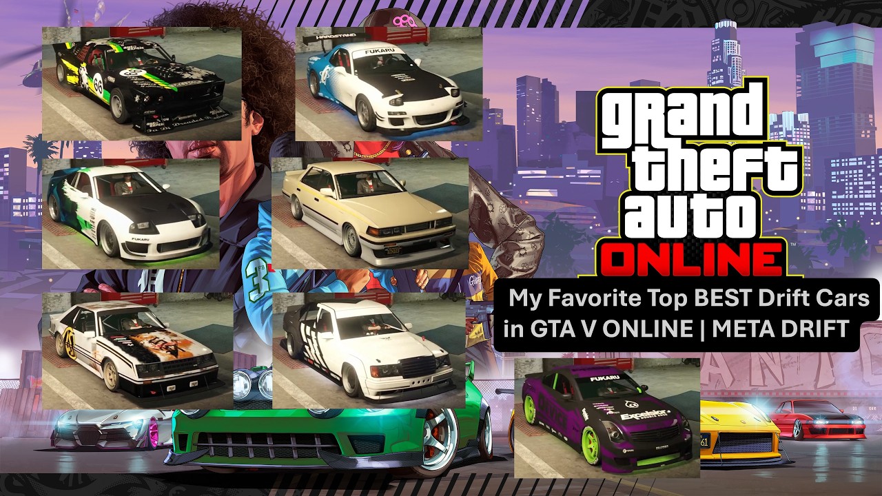 My Favorite Top BEST Drift Cars in GTA V ONLINE | META DRIFT