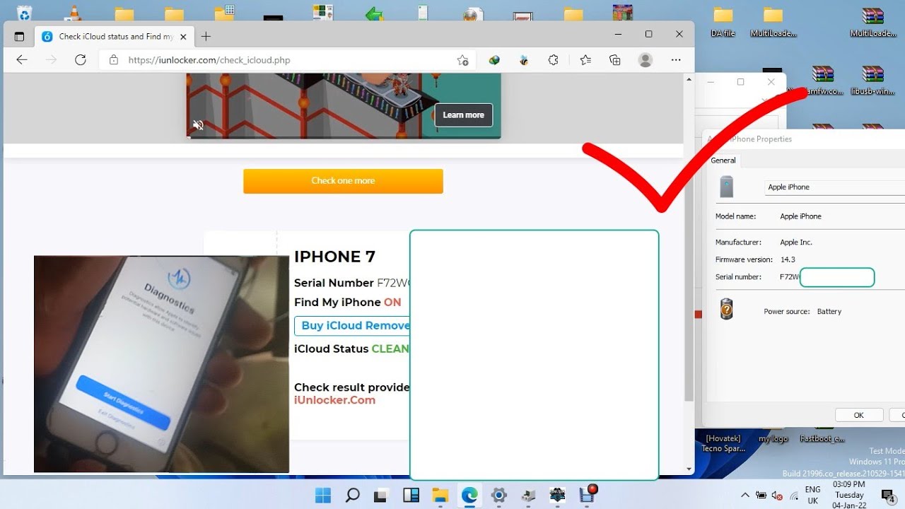 How to check IOS/icloud-Status on all Passcode/disable Iphone on Windows without jailbreak/Checkra1n