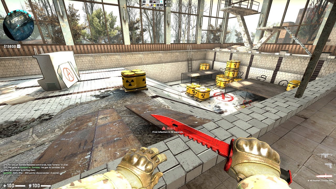 CSGO: Zombie Survival Mod - zm_Pripyat_Azure_SWZ_v1_4 on Expanse Gaming