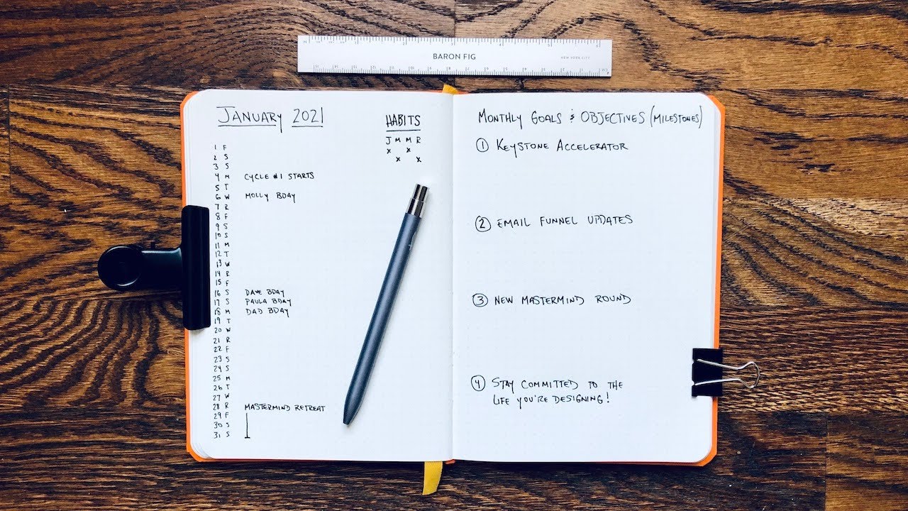 Минималистичный Bullet Journal для начинающих