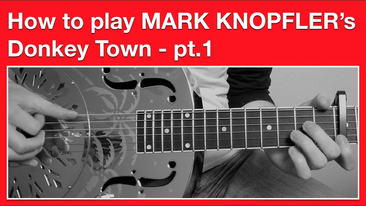 Mark Knopfler - Donkey Town - How to Play Solo part - Open G Tuning