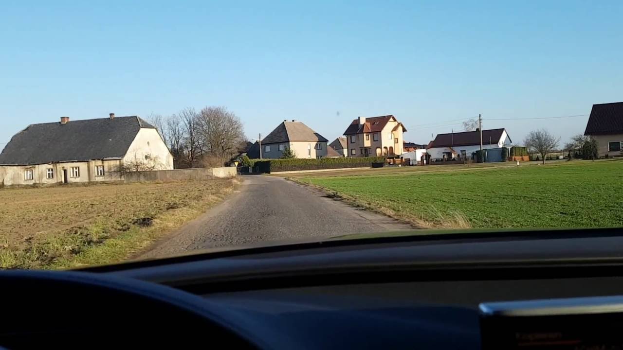 Autofahrt durch, Gemeinde  Stubendorf , Izbicko, Oberschlesien, Teil 3