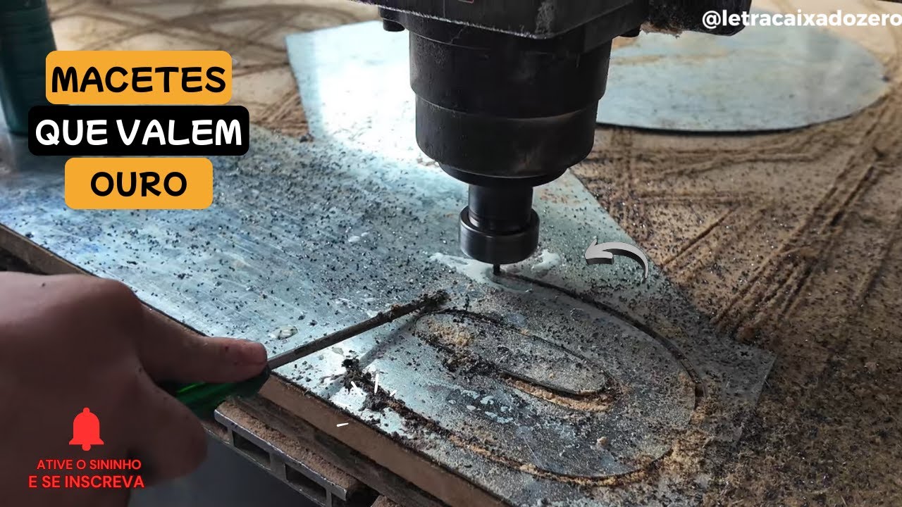 COMO CORTAR AÇO GALVANIZADO NA ROUTER (RÁPIDO E FÁCIL)