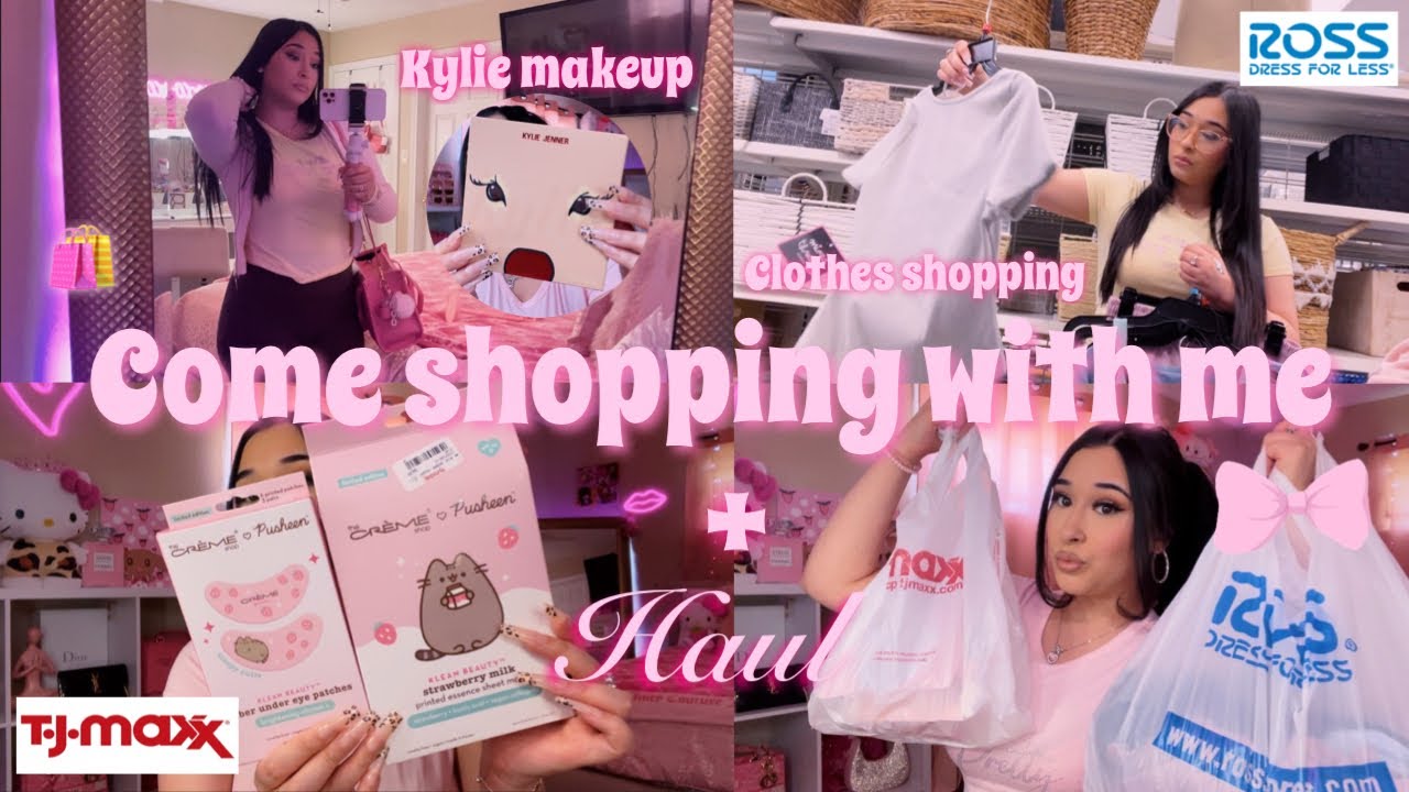 COME SHOPPING WITH ME + HAUL ♡ | Tj maxx, & Ross (clothes, makeup, cuteness & juicy couture)