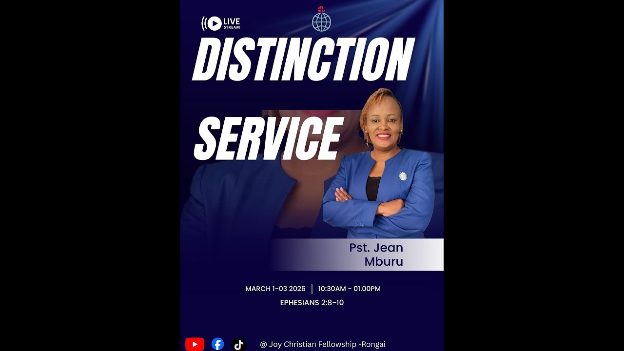 DISTINCTION SERVICE | Walking in Grace & Purpose | Ephesians 2:8–10