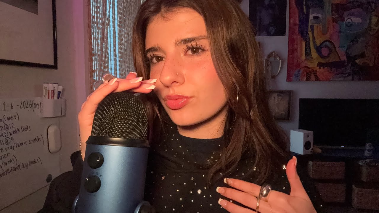 [ASMR] MOUTH SOUNDS, FABRIC SCRATCHING, HAND MOVEMENTS, ETC.