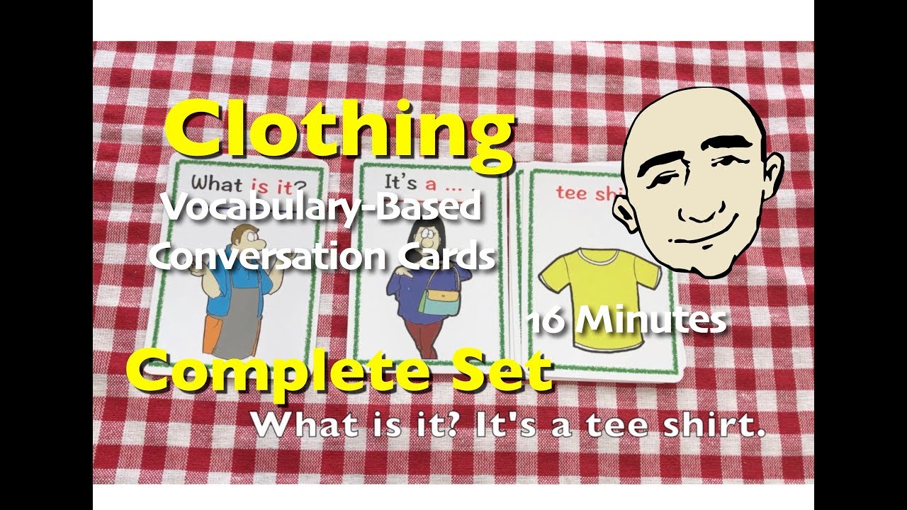 Clothing Vocabulary - Card Game | English Speaking Practice | Learn English - Mark Kulek ESL